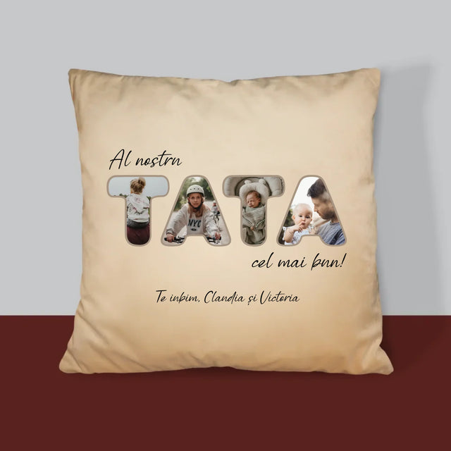 Cuvânt Din Fotografii: Tatăl Nostru Este Cel Mai Bun - Pernă (Cu Fotografie)