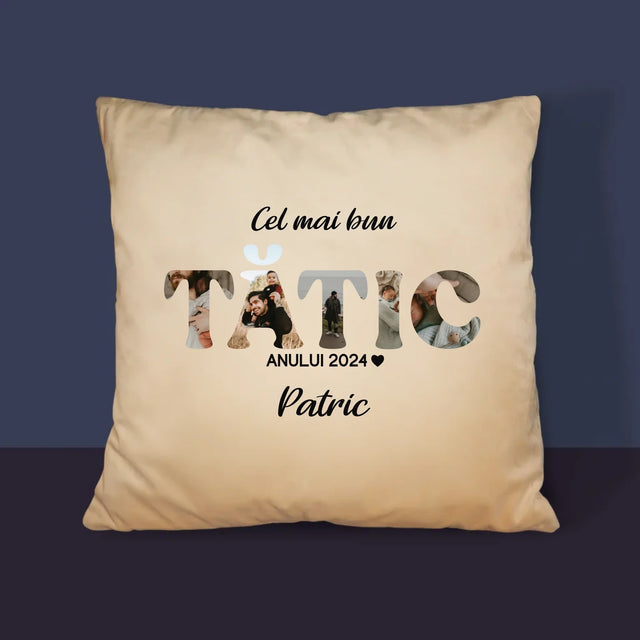 Cuvânt Din Fotografii: Cel Mai Bun Tată Al Anului - Pernă (Cu Fotografie)