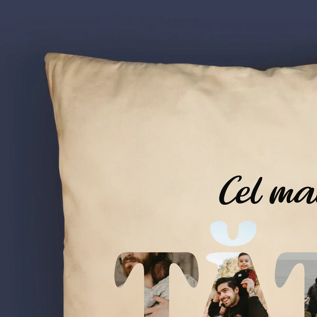 Cuvânt Din Fotografii: Cel Mai Bun Tată Al Anului - Pernă (Cu Fotografie)