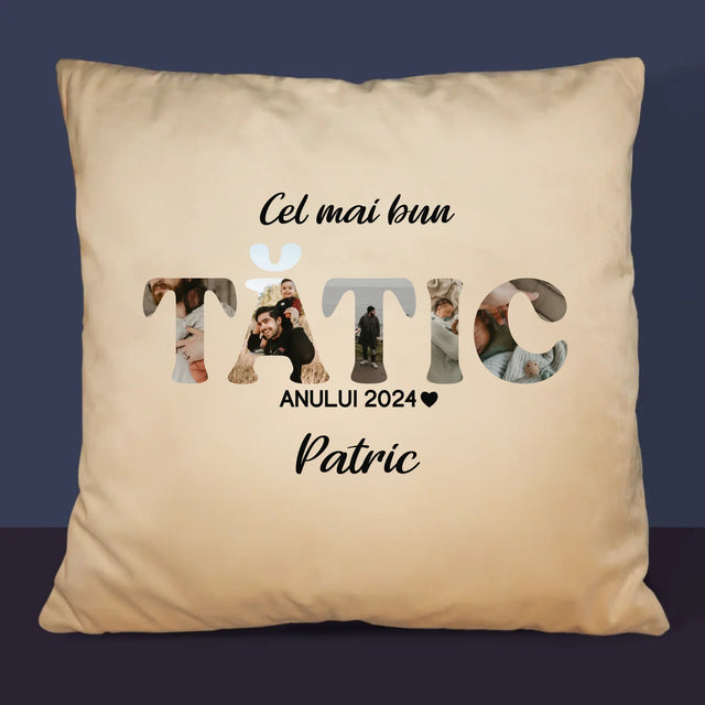 Cuvânt Din Fotografii: Cel Mai Bun Tată Al Anului - Pernă (Cu Fotografie)