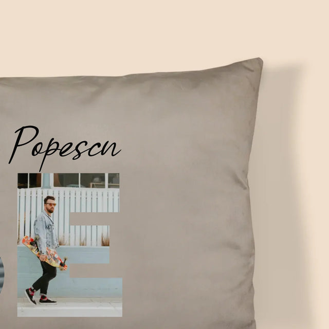 Cuvânt Din Fotografii: Best Teacher - Pernă (Cu Fotografie)