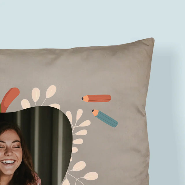 Fotografie Si Semnătură: Educatoare Grădiniță - Pernă (Cu Fotografie)