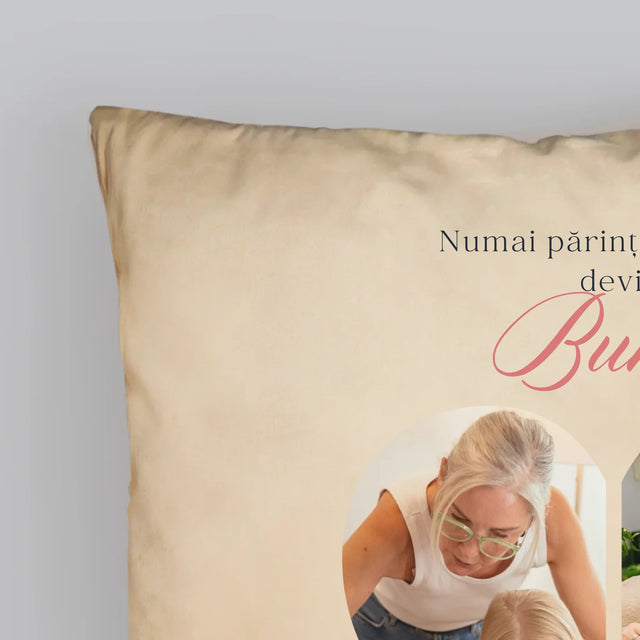 Colaj De Fotografii: Părinții Excelenți Devin Bunici - Pernă (Cu Fotografie)