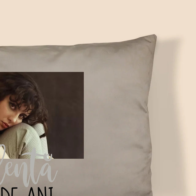 Colaj De Fotografii: Excelentă La 40 De Ani - Pernă (Cu Fotografie)