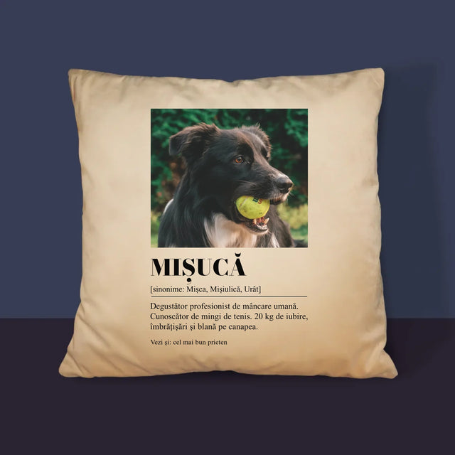 Fotografie Si Semnătură: Cățeluș Definiția - Pernă (Cu Fotografie)