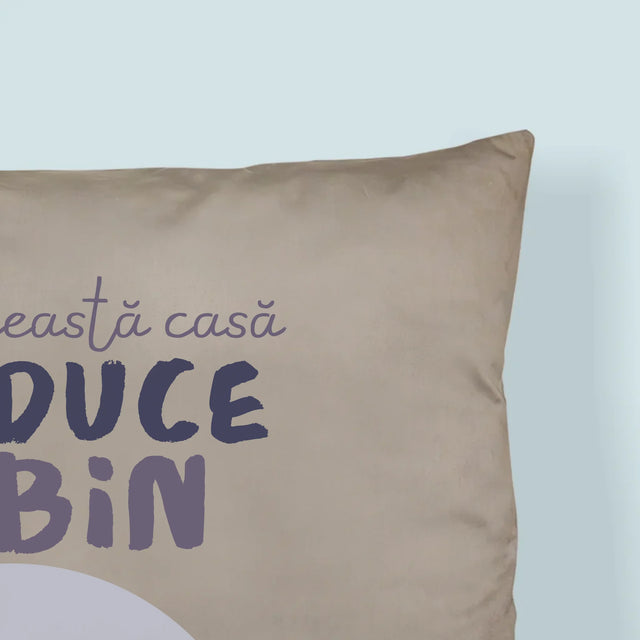 Fotografie Si Semnătură: În Această Casă Conduce Animalul - Pernă (Cu Fotografie)