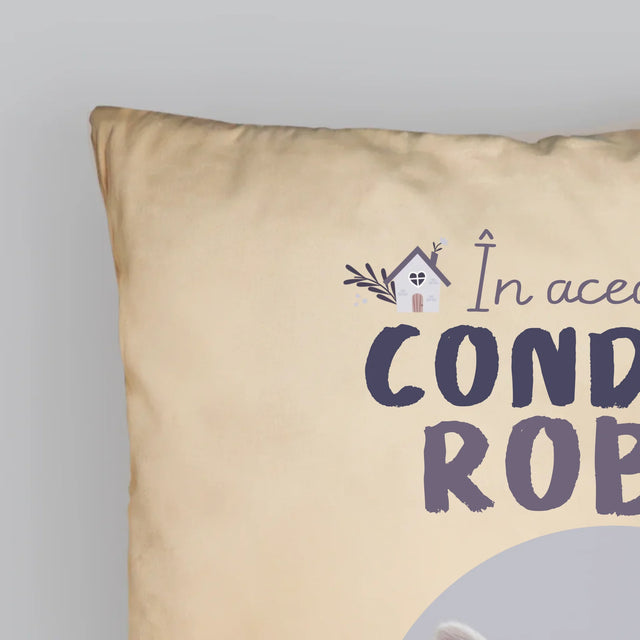 Fotografie Si Semnătură: În Această Casă Conduce Animalul - Pernă (Cu Fotografie)