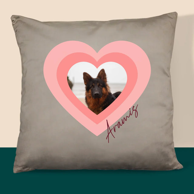 Fotografie Si Semnătură: Fotografia Cățelușului În Inimă - Pernă (Cu Fotografie)