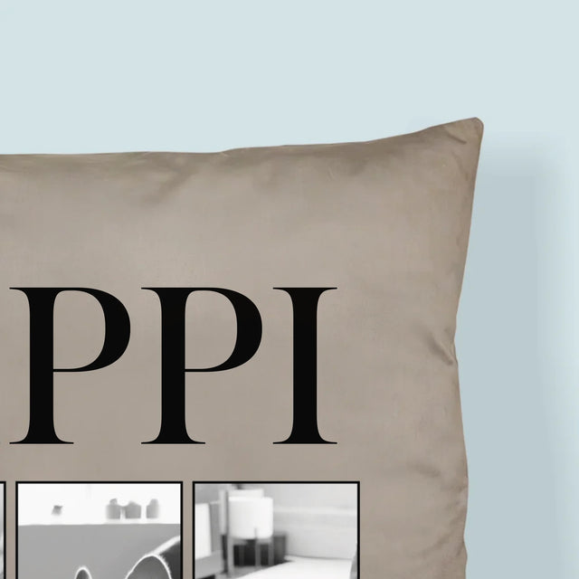 Colaj De Fotografii: Bootleg Clasic Cu Cățeluș - Pernă (Cu Fotografie)