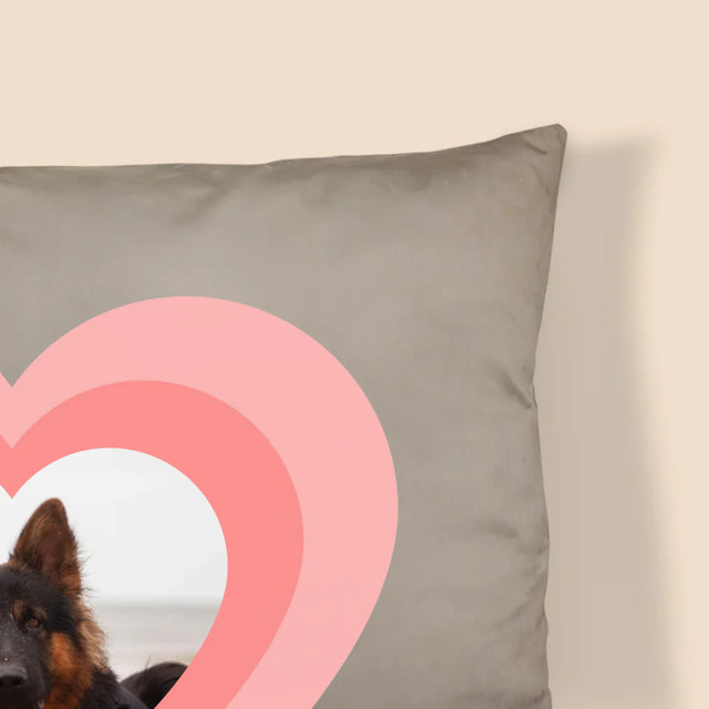 Fotografie Si Semnătură: Fotografia Cățelușului În Inimă - Pernă (Cu Fotografie)