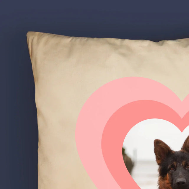 Fotografie Si Semnătură: Fotografia Cățelușului În Inimă - Pernă (Cu Fotografie)