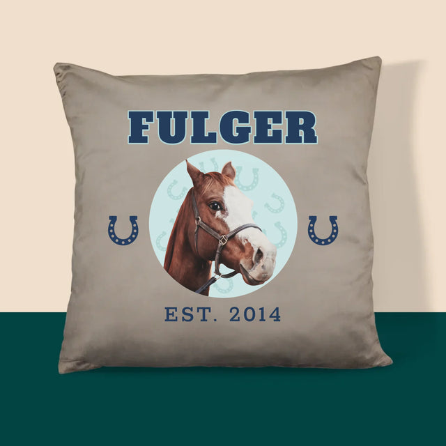 Personajul Tău: Calul Tău Varsity - Pernă (Cu Fotografie)