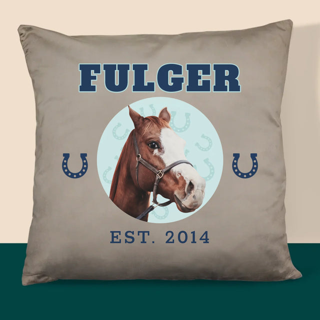 Personajul Tău: Calul Tău Varsity - Pernă (Cu Fotografie)