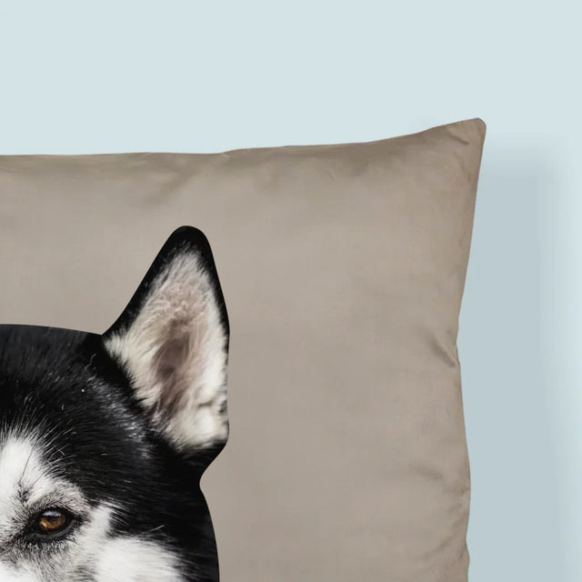 Personajul Tău: Capul Câinelui Tău - Pernă (Cu Fotografie)