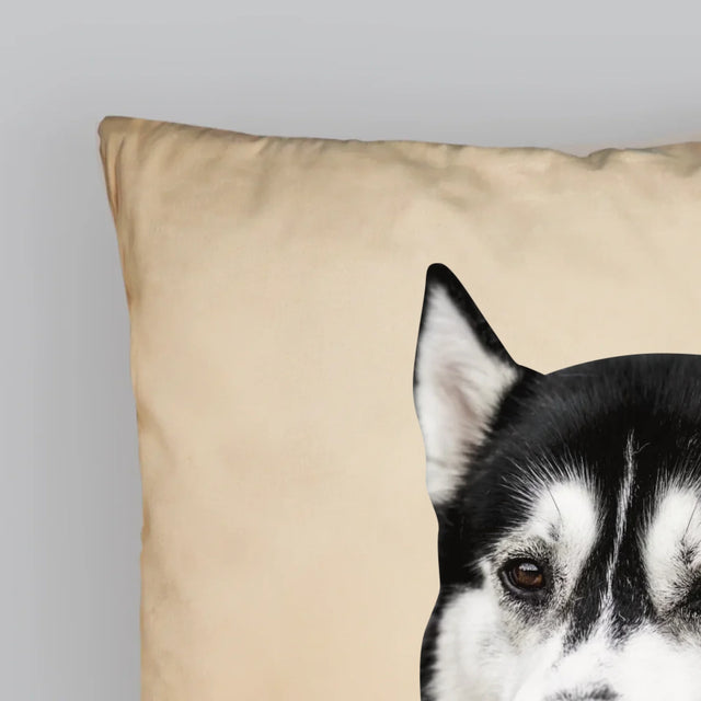 Personajul Tău: Capul Câinelui Tău - Pernă (Cu Fotografie)