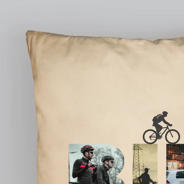 Cuvânt Din Fotografii: Bike - Pernă (Cu Fotografie)