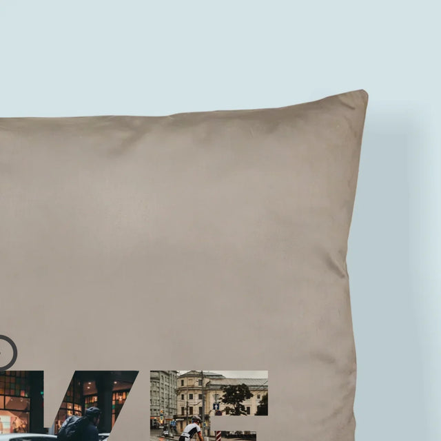 Cuvânt Din Fotografii: Bike - Pernă (Cu Fotografie)