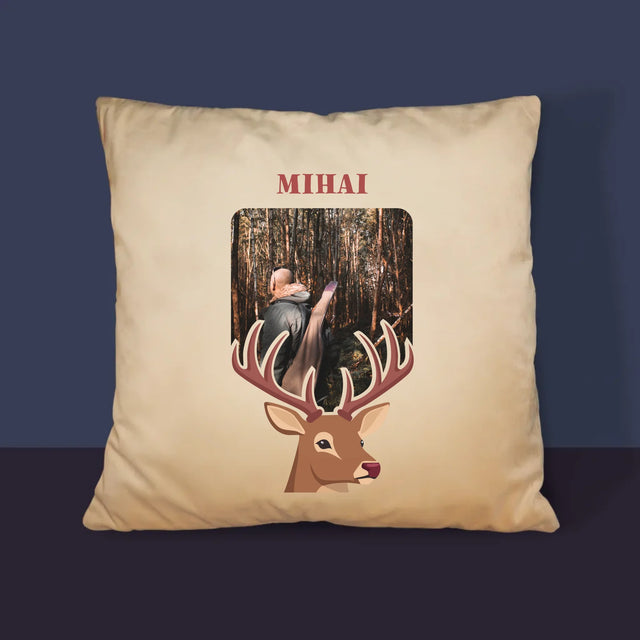 Fotografie Si Semnătură: Cerb - Pernă (Cu Fotografie)