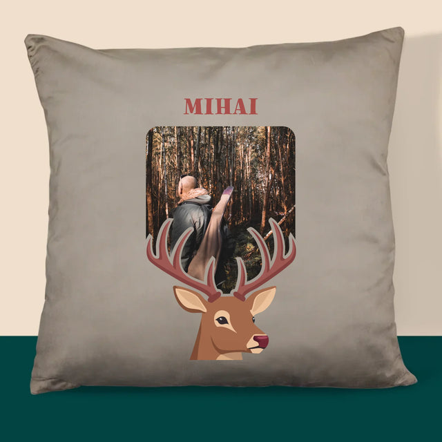 Fotografie Si Semnătură: Cerb - Pernă (Cu Fotografie)