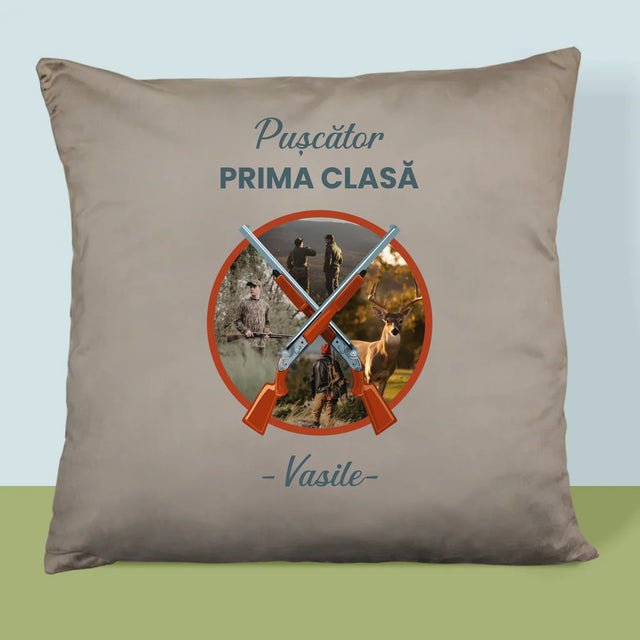 Colaj De Fotografii: Pușcător Prima Clasă - Pernă (Cu Fotografie)