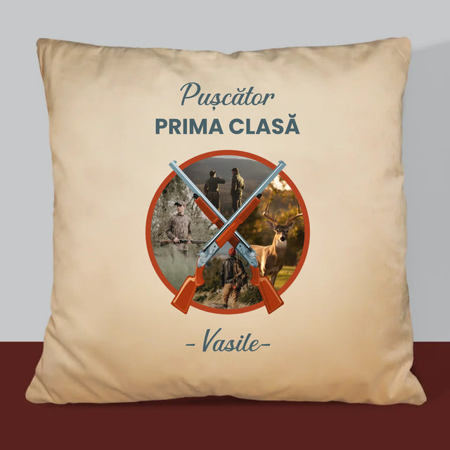 Colaj De Fotografii: Pușcător Prima Clasă - Pernă (Cu Fotografie)