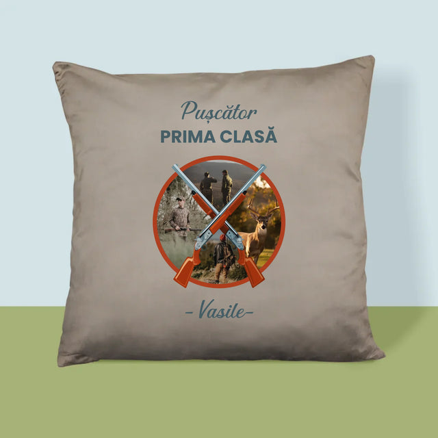 Colaj De Fotografii: Pușcător Prima Clasă - Pernă (Cu Fotografie)