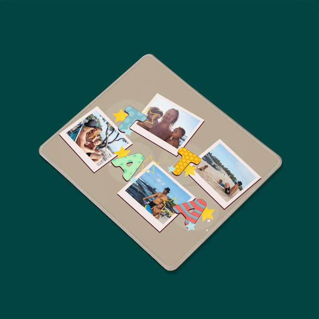 Colaj De Fotografii: Litere Tată - Mouse Pad