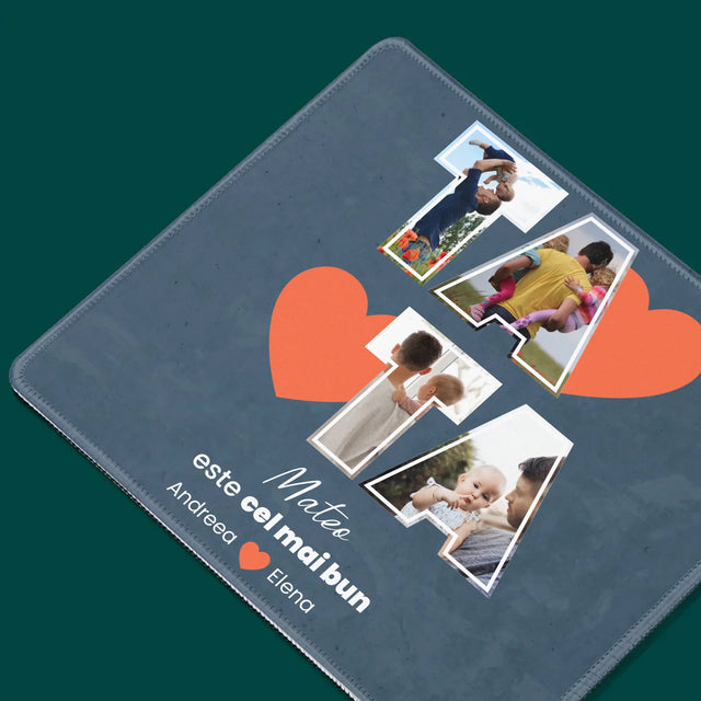 Colaj De Fotografii: Tata Este Cel Mai Bun - Mouse Pad