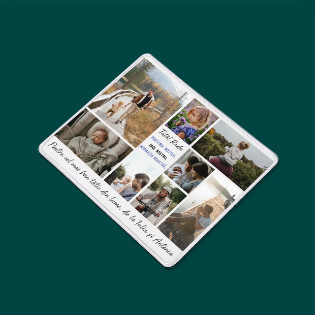 Colaj De Fotografii: Tată Prieten - Mouse Pad