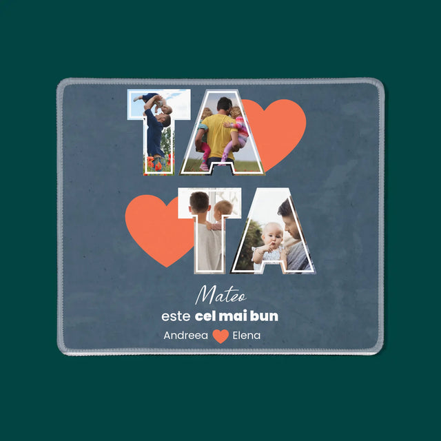 Colaj De Fotografii: Tata Este Cel Mai Bun - Mouse Pad