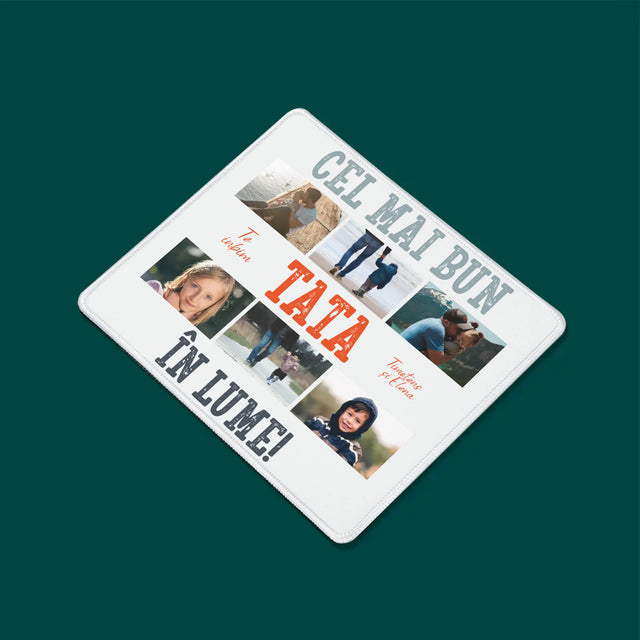 Colaj De Fotografii: Cel Mai Bun Tată Din Lume Fotografii - Mouse Pad