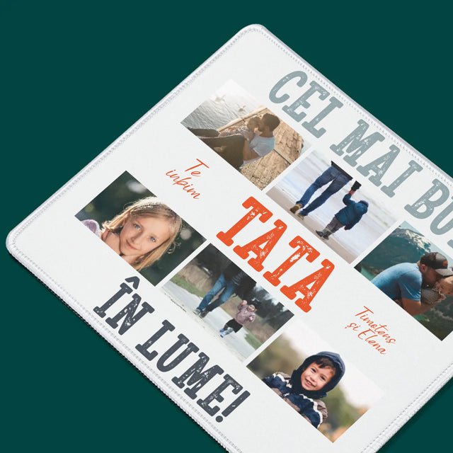 Colaj De Fotografii: Cel Mai Bun Tată Din Lume Fotografii - Mouse Pad