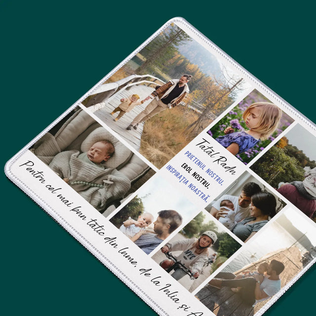 Colaj De Fotografii: Tată Prieten - Mouse Pad