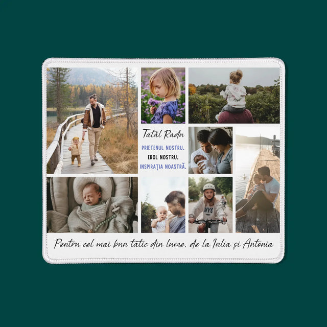 Colaj De Fotografii: Tată Prieten - Mouse Pad
