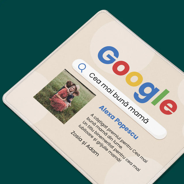Fotografie Si Semnătură: Cea Mai Bună Mamă Rezultat Google - Mouse Pad