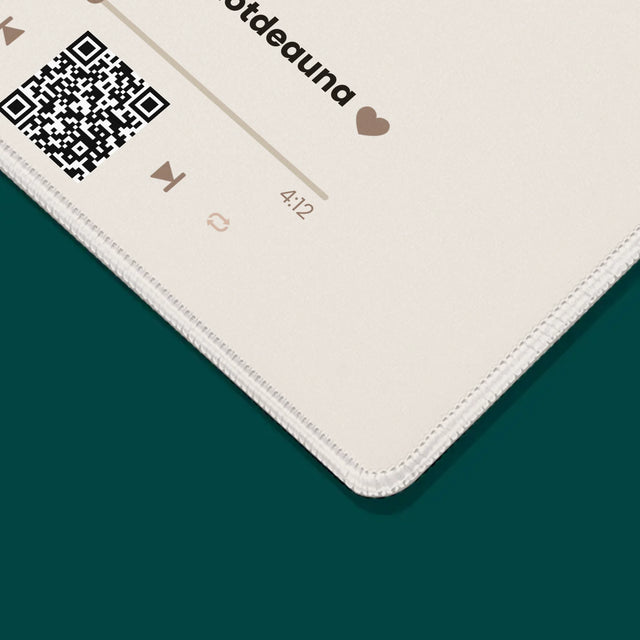 Fotografie Si Semnătură: Cântecul Nostru Inimă Cod Qr - Mouse Pad