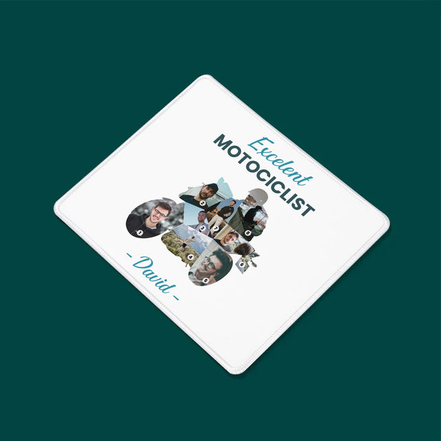 Formă Din Fotografii: Motociclist Excelent - Mouse Pad