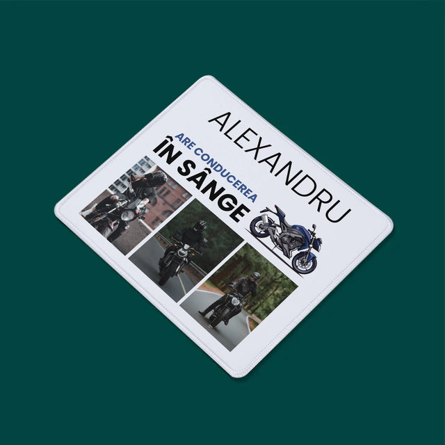 Colaj foto: Are condus în sânge - Mouse Pad | RO