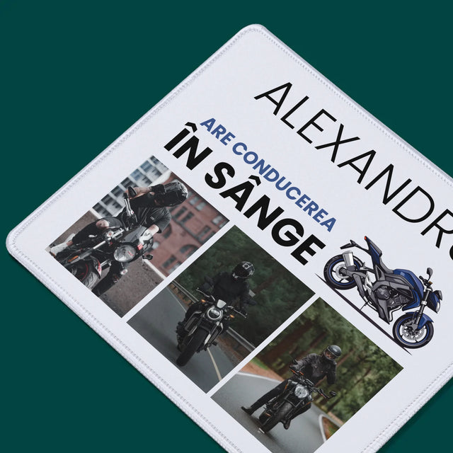 Colaj foto: Are condus în sânge - Mouse Pad | RO