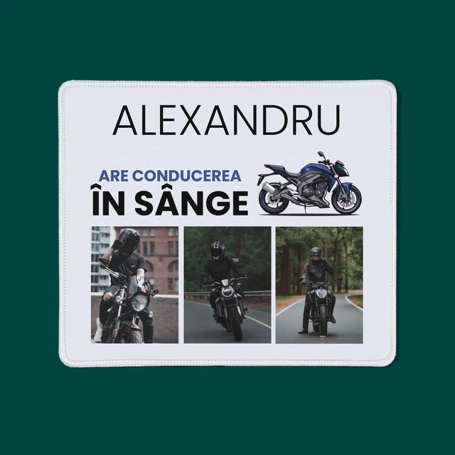 Colaj foto: Are condus în sânge - Mouse Pad | RO