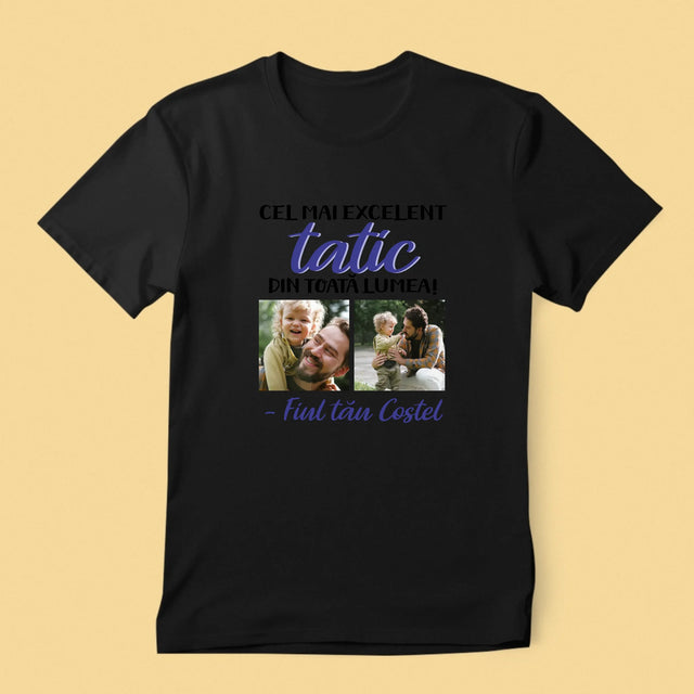 Colaj De Fotografii: Taticul - Tricou Pentru Bărbați
