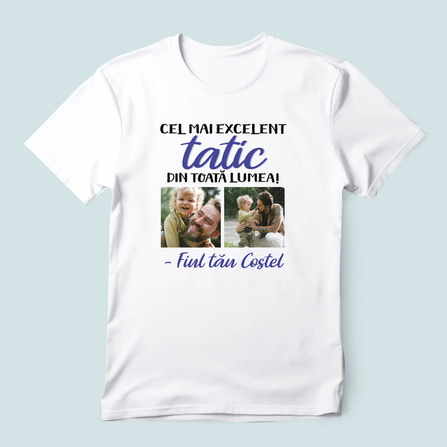 Colaj De Fotografii: Taticul - Tricou Pentru Bărbați