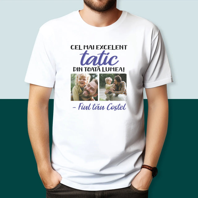Colaj De Fotografii: Taticul - Tricou Pentru Bărbați