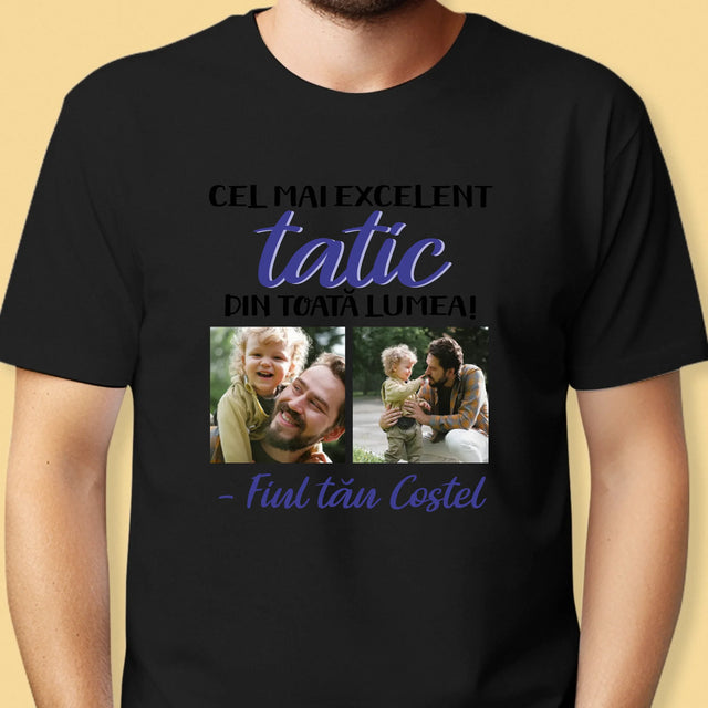 Colaj De Fotografii: Taticul - Tricou Pentru Bărbați