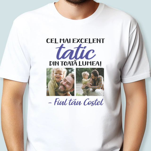 Colaj De Fotografii: Taticul - Tricou Pentru Bărbați