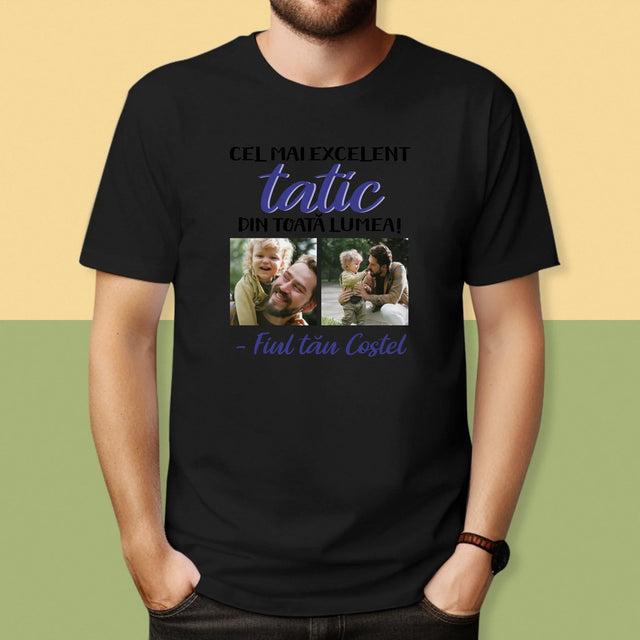 Colaj De Fotografii: Taticul - Tricou Pentru Bărbați