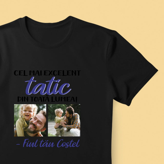 Colaj De Fotografii: Taticul - Tricou Pentru Bărbați