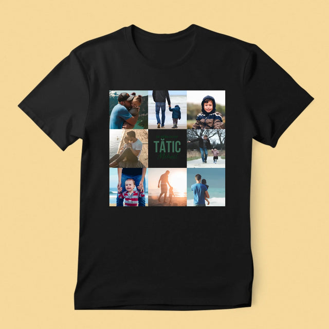 Colaj De Fotografii: Tată De Neînlocuit - Tricou Pentru Bărbați