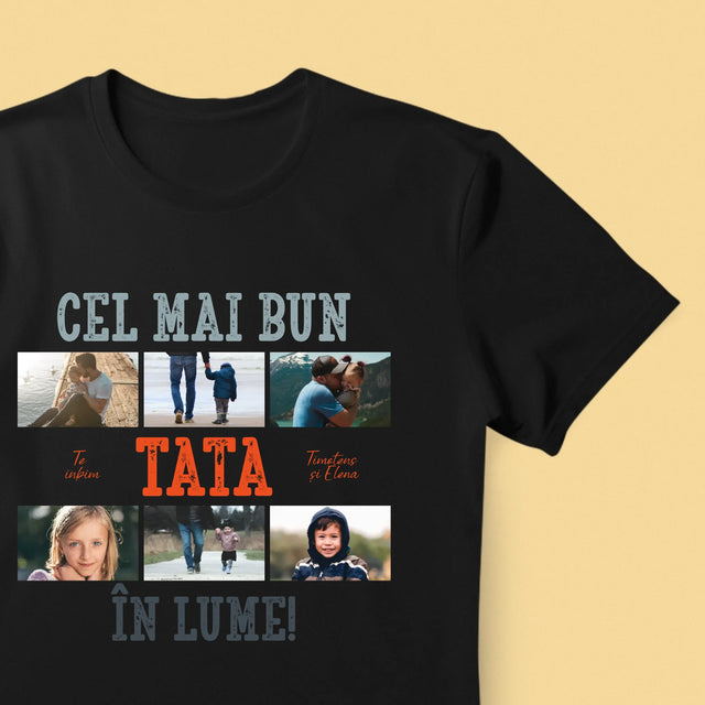 Colaj De Fotografii: Cel Mai Bun Tată Din Lume Fotografii - Tricou Pentru Bărbați