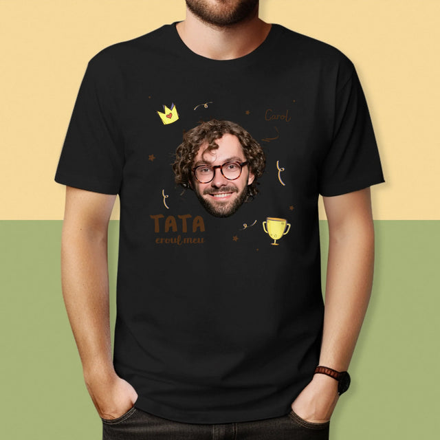 Fotografie Si Semnătură: Tată Erou - Tricou Pentru Bărbați